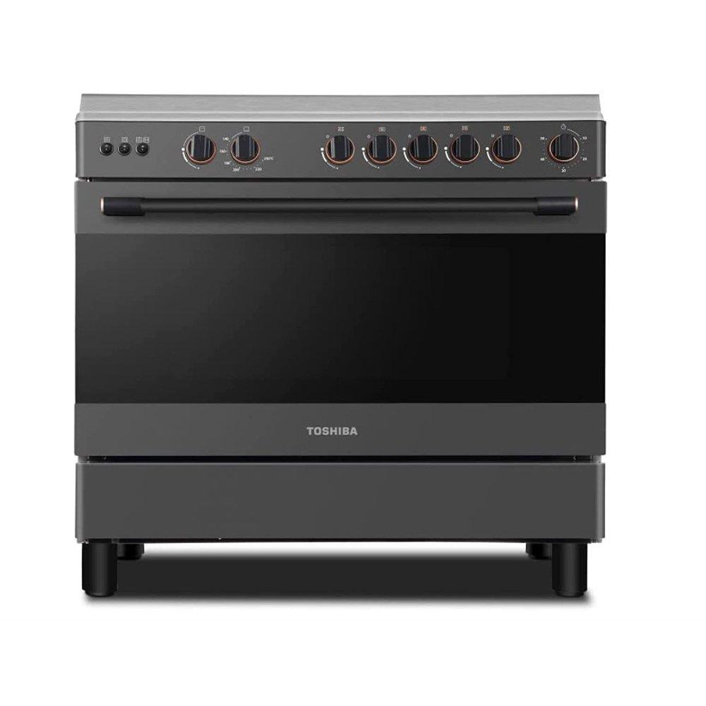 TOSHIBA 5 Burners Cooker Gas Range, 90X60cm, Xcite Kuwait