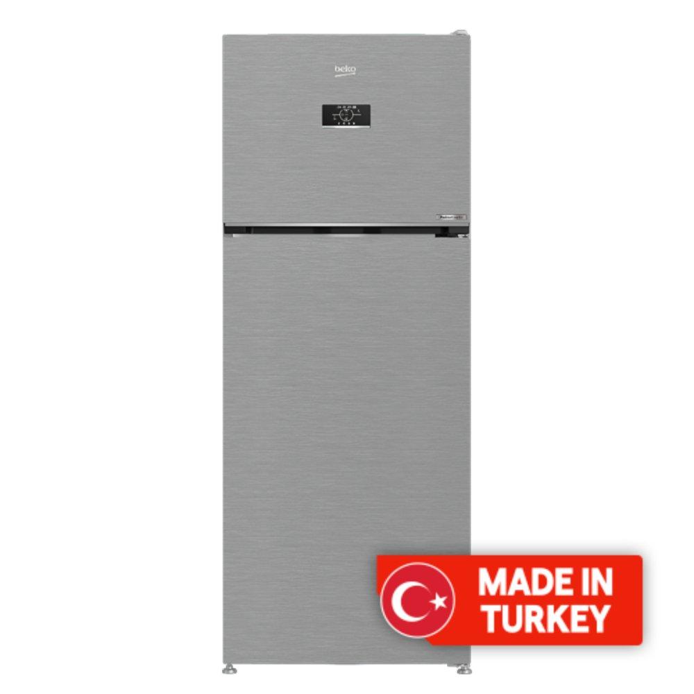 Beko top mount refrigerator, 18 cft, 506liters, rdne650s silver