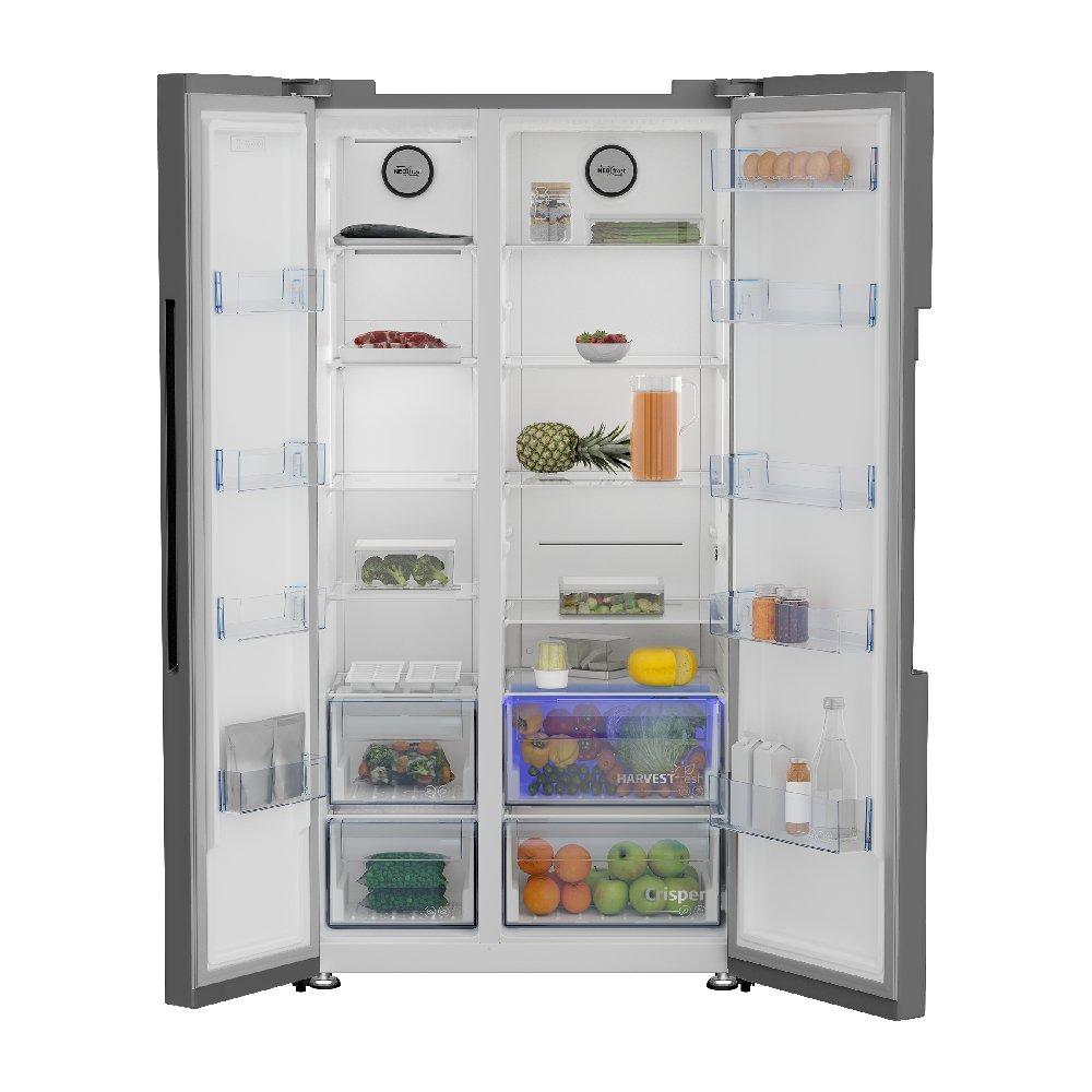 BEKO Side by Side Refrigerator, 22.6CFT, 640 Liters Xcite