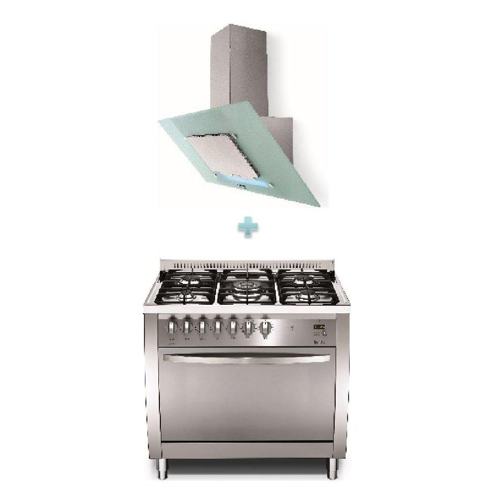 Lofra 5Burner Gas Cooker + Lofra Azalea Hood Xcite Kuwait