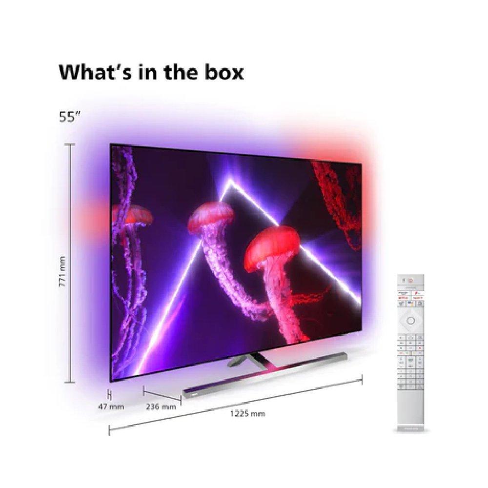 PHILIPS 4K OLED 55inch Smart TV, 55OLED807/56 Xcite