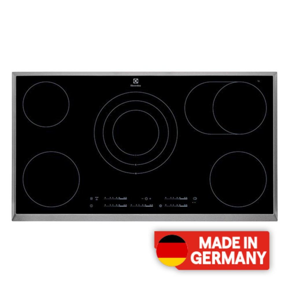 Electrolux 90cm Ceramic Electric Hob 5 Burners Black Xcite