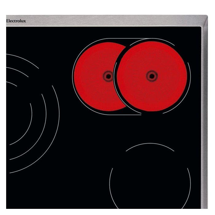 Electrolux 90cm Ceramic Electric Hob 5 Burners Black Xcite