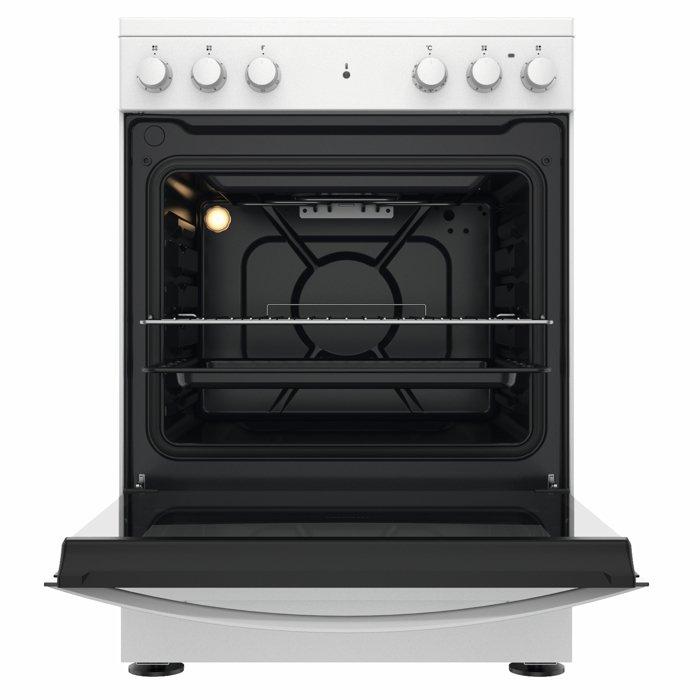 Indesit 4 Burners Electric Cooker 60cm IS67E4KHW/MEA Xcite