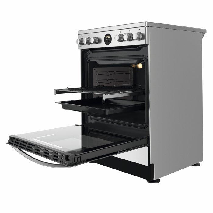 Indesit 4 Burners Electric Cooker 60X60 cm Ceramic Xcite