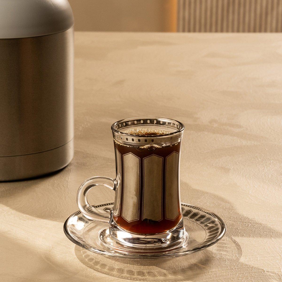 Script Glass Istikanah Set 6Pcs Silver in Kuwait Buy Online