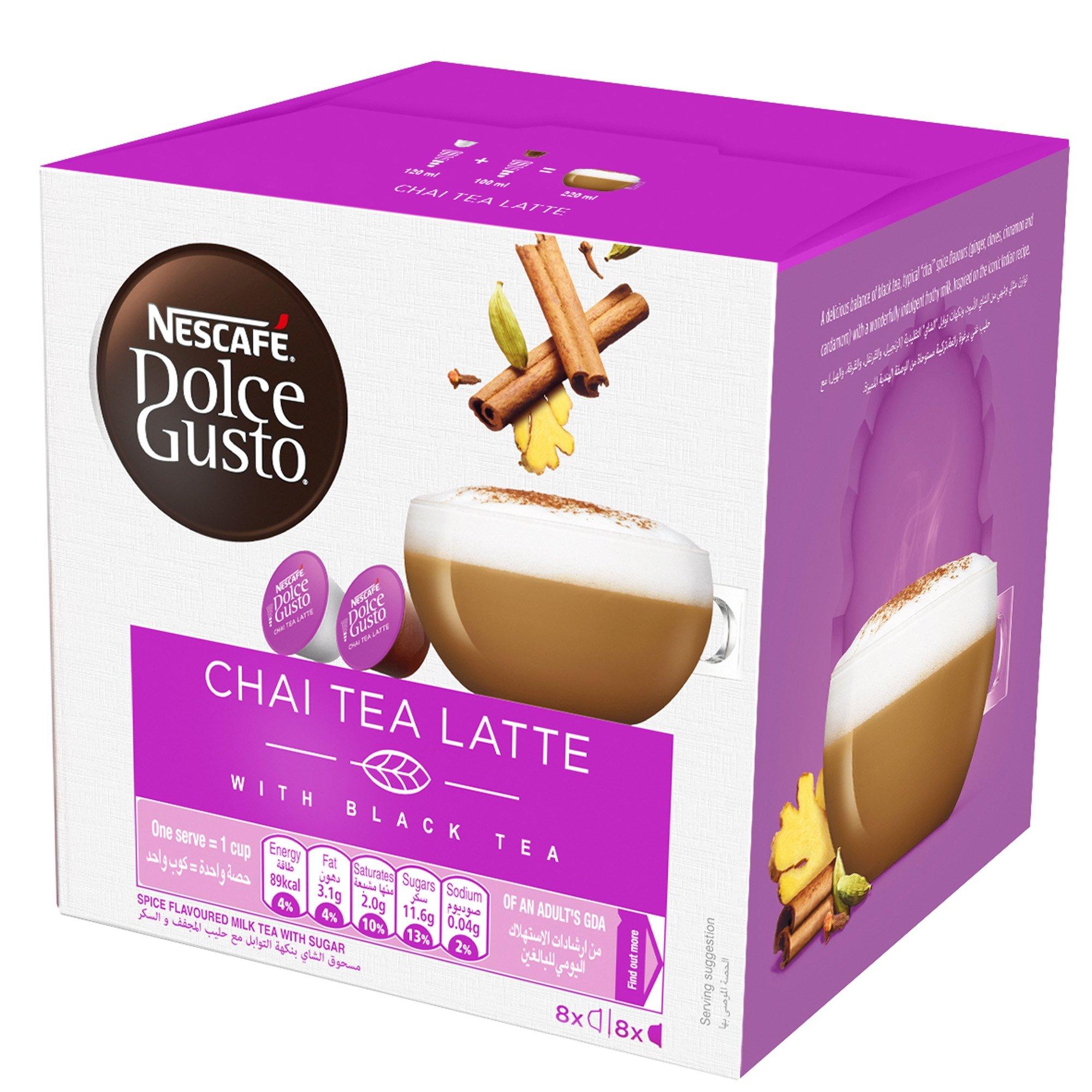 Dolce Gusto Nescafe Chai Tea Latte 16 Capsules Price in Kuwait Xcite