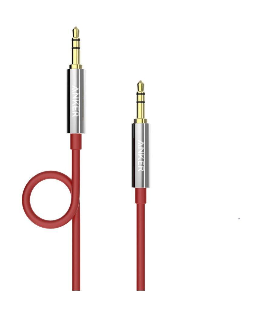 Anker 3.5 mm Auxiliary Audio Cable 1.2 Meter (A7123091) Red Price in