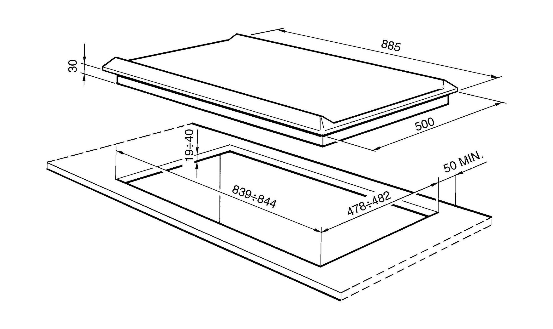 Smeg 90cm Builtin Gas Hob (SRV596GM5) Stainless Steel Price in