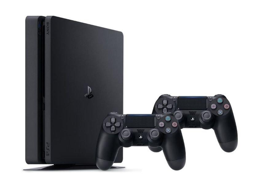 Sony Playstation 4 Slim 1TB Console + 2 Controllers + Uncharted 4 A