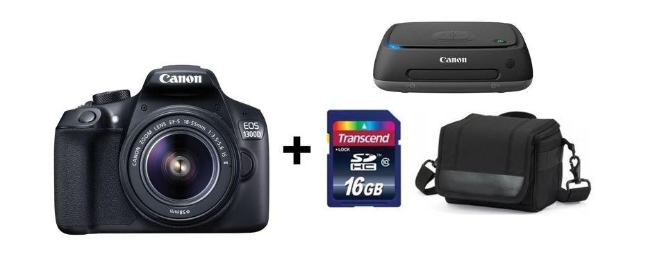 سعر Canon EOS 1300D 18MP WiFi DSLR Camera With 1855mm Zoom Lens