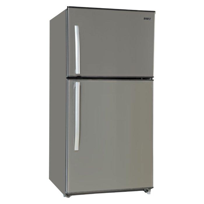Basic 21.01 Cft Top Mount Refrigerator (BRD774) Stainless Steel Price