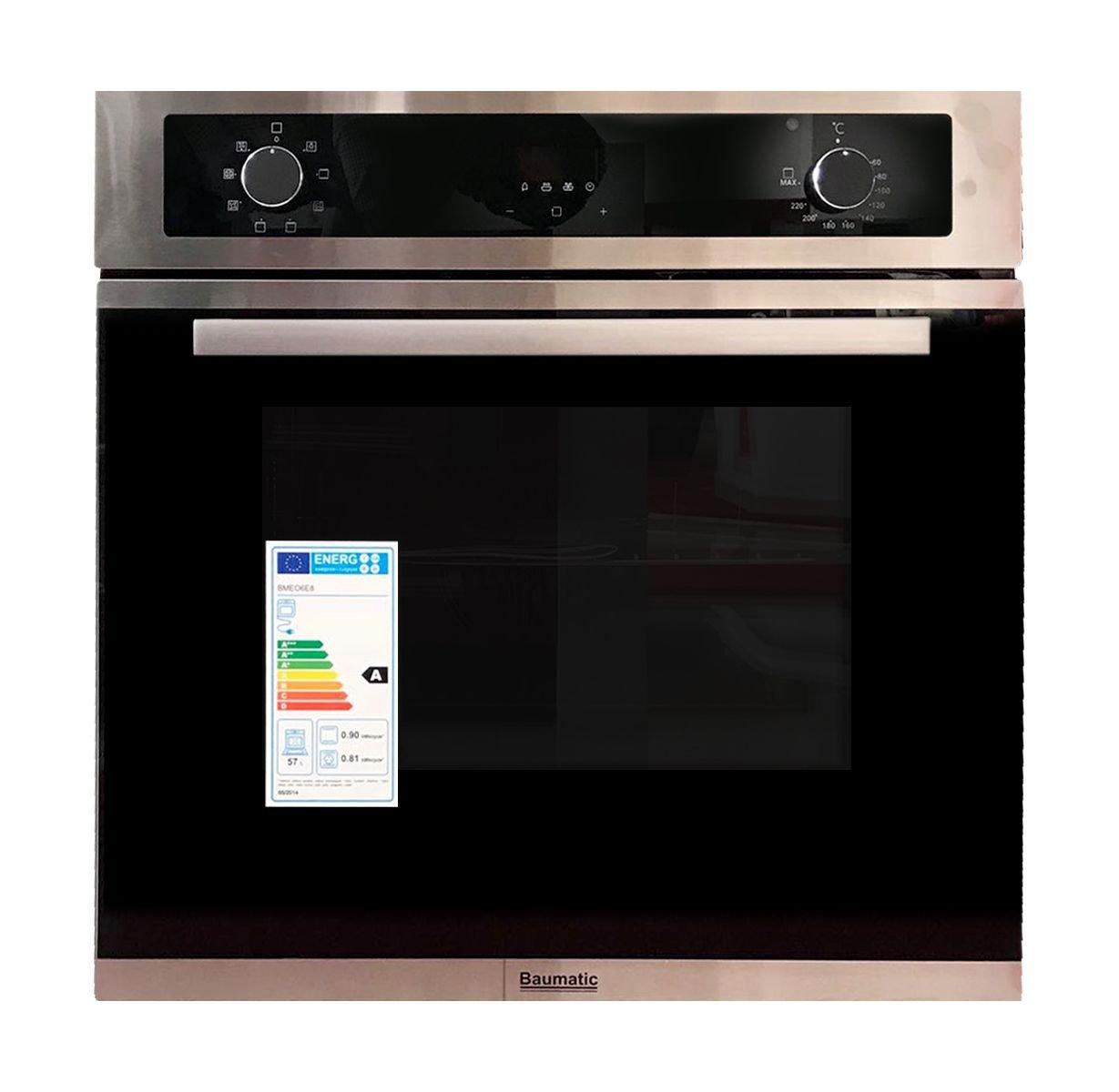 Baumatic 60cm Electric Oven Stainless Steel Xcite KSA
