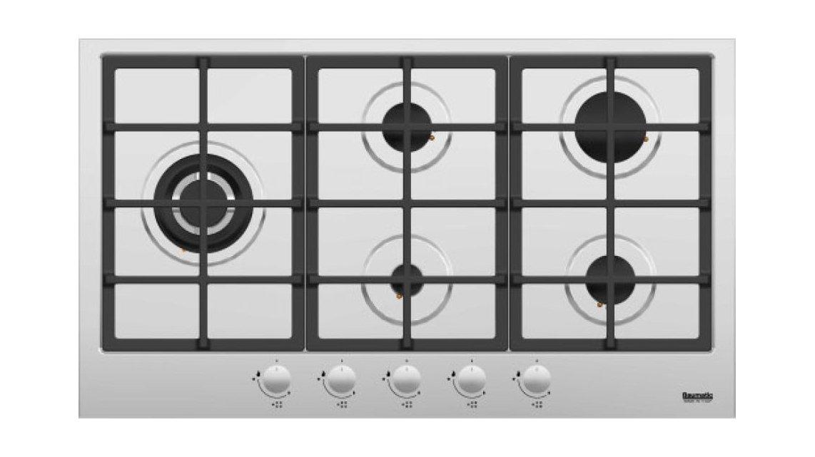 Baumatic 90X90CM 5 Burner Stainless Steel Gas Hob Xcite KSA