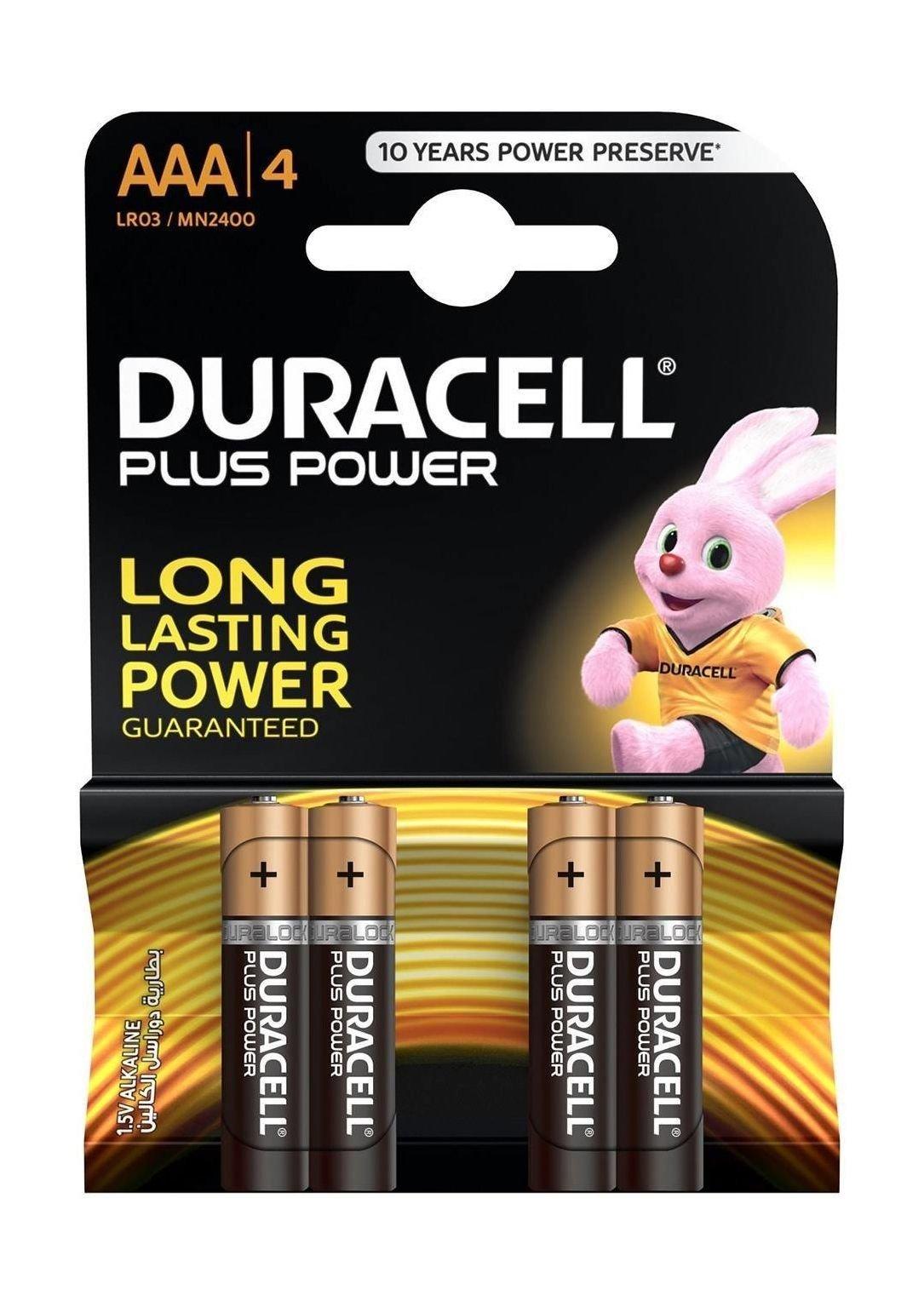 Duracell AAA Plus Power Battery 4 Batteries Price in Kuwait Xcite