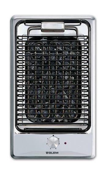 سعر Glem Gas Electric Barbeque Grill 30CM (P3FNLI) Stainless Steel في