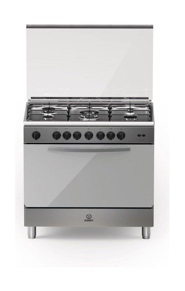 Indesit 90CM 5 Burner Gas Cooker (BIM951EGSS) Stainless Steel
