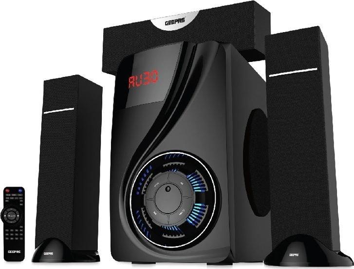 Geepas 3.1 Channel Multimedia Speaker (GMS8522) Black Price in Kuwait
