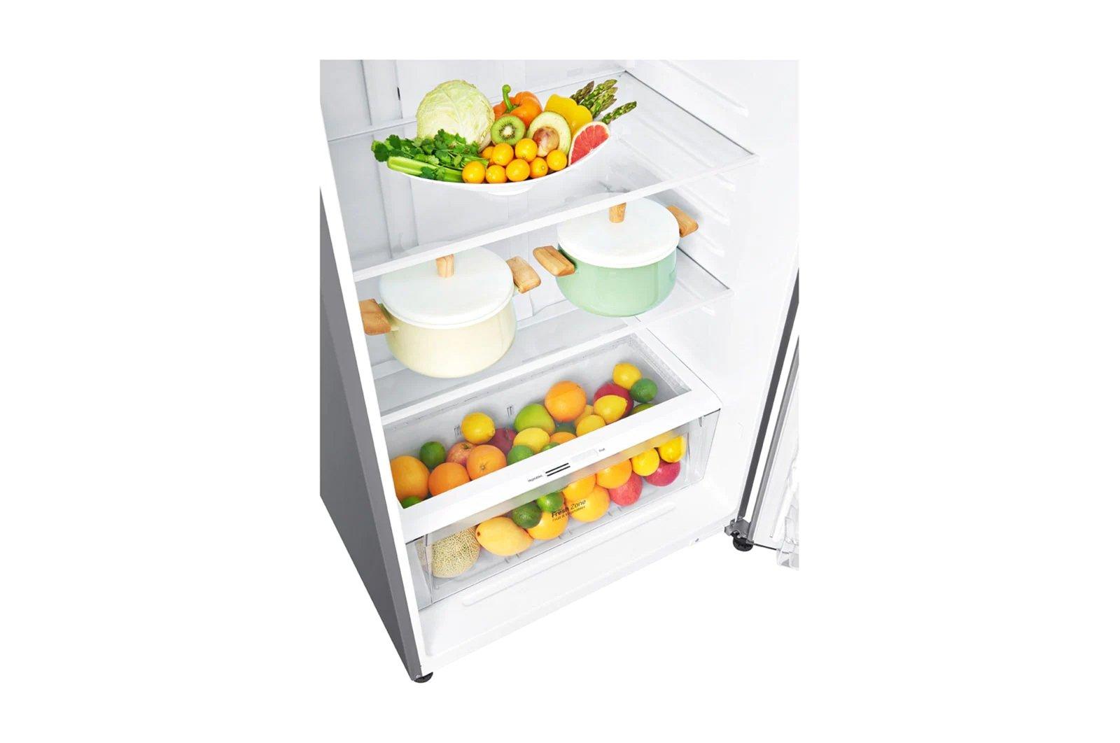 LG Top Freezer Refrigerator 20.9 Cu. Ft. Silver Xcite KSA