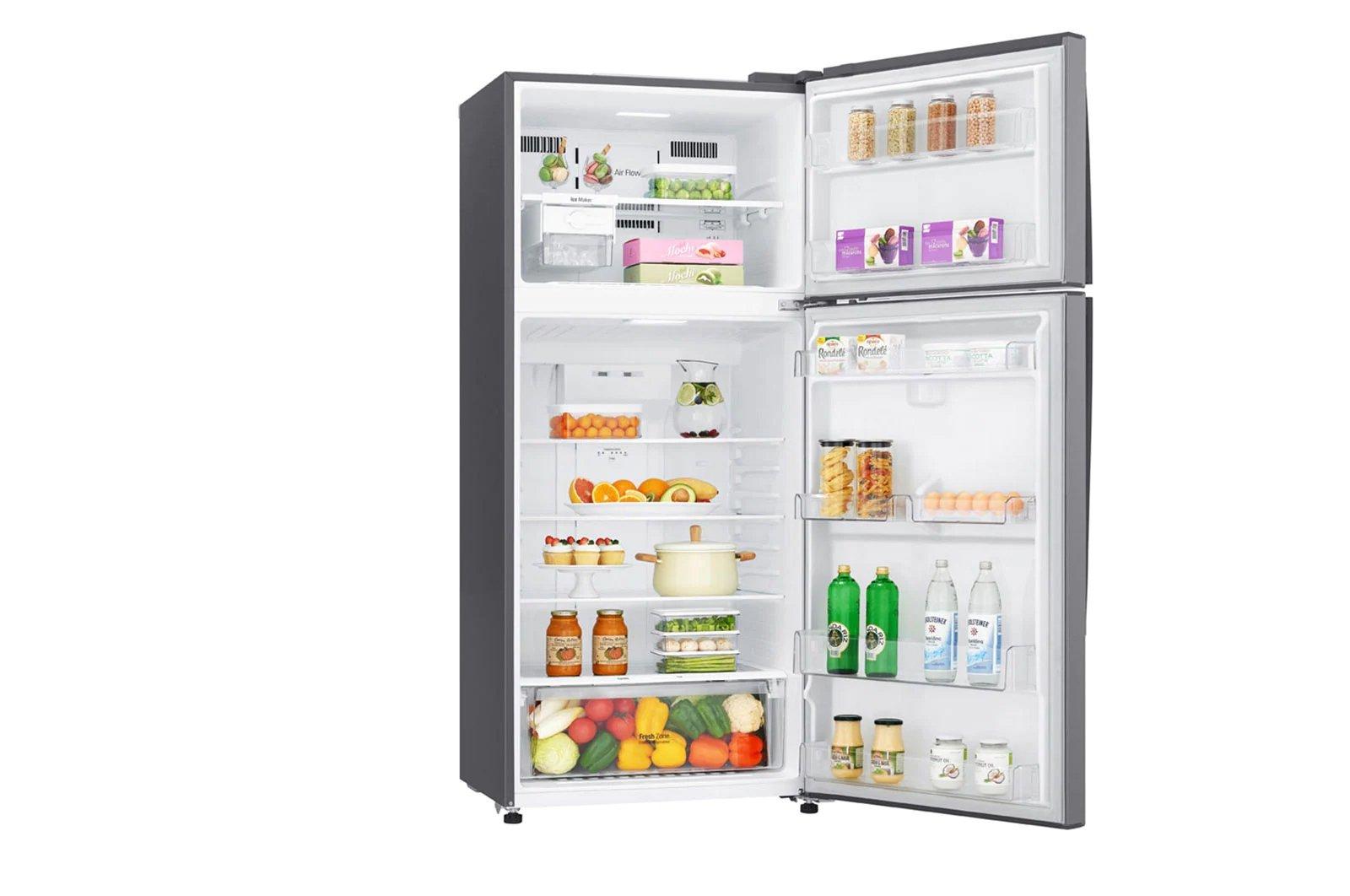 LG Top Freezer Refrigerator 20.9 Cu. Ft. Silver Xcite KSA
