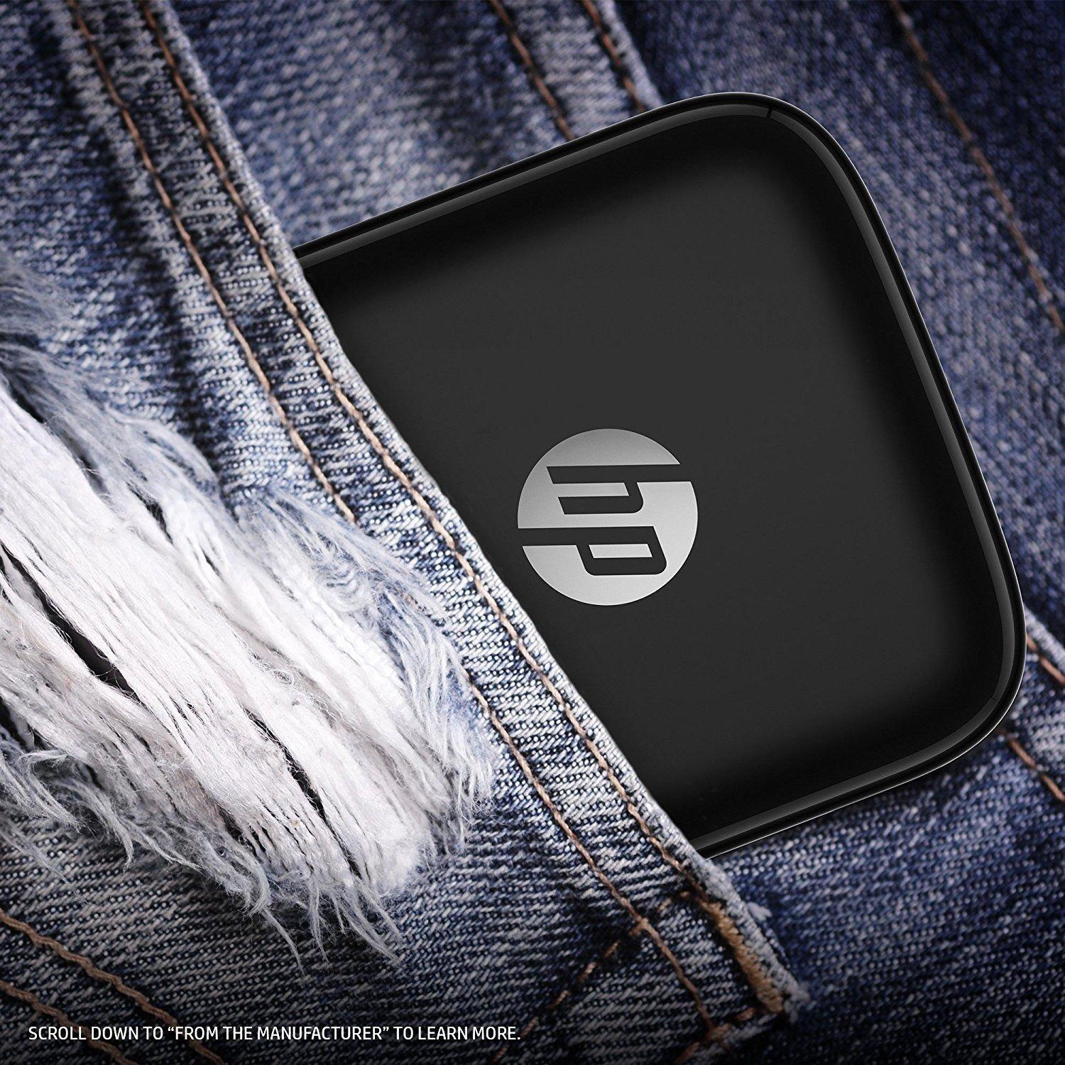 HP Sprocket Portable Photo Printer (Z3Z92A) Black Price in Kuwait Xcite