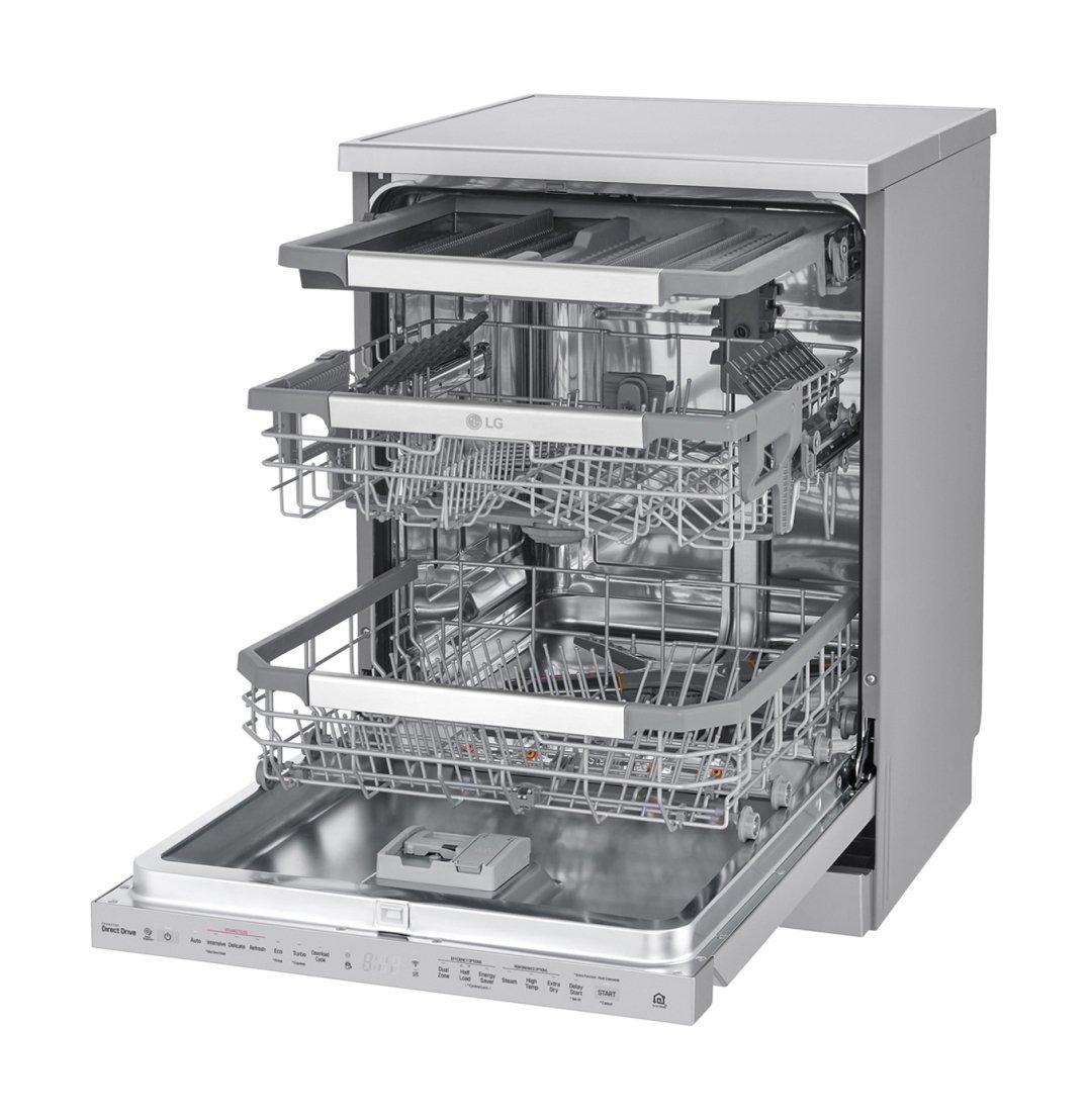 LG QuadWash 14 Place Settings Steam Dishwasher Xcite KSA