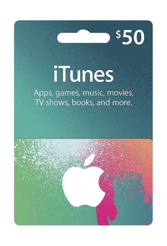 Apple iTunes Gift Card 50 (U.S. Account) OneCard