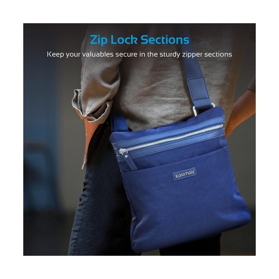 Promate Sling Bag For Tablet (ROXYTB) Blue Price in Kuwait Xcite
