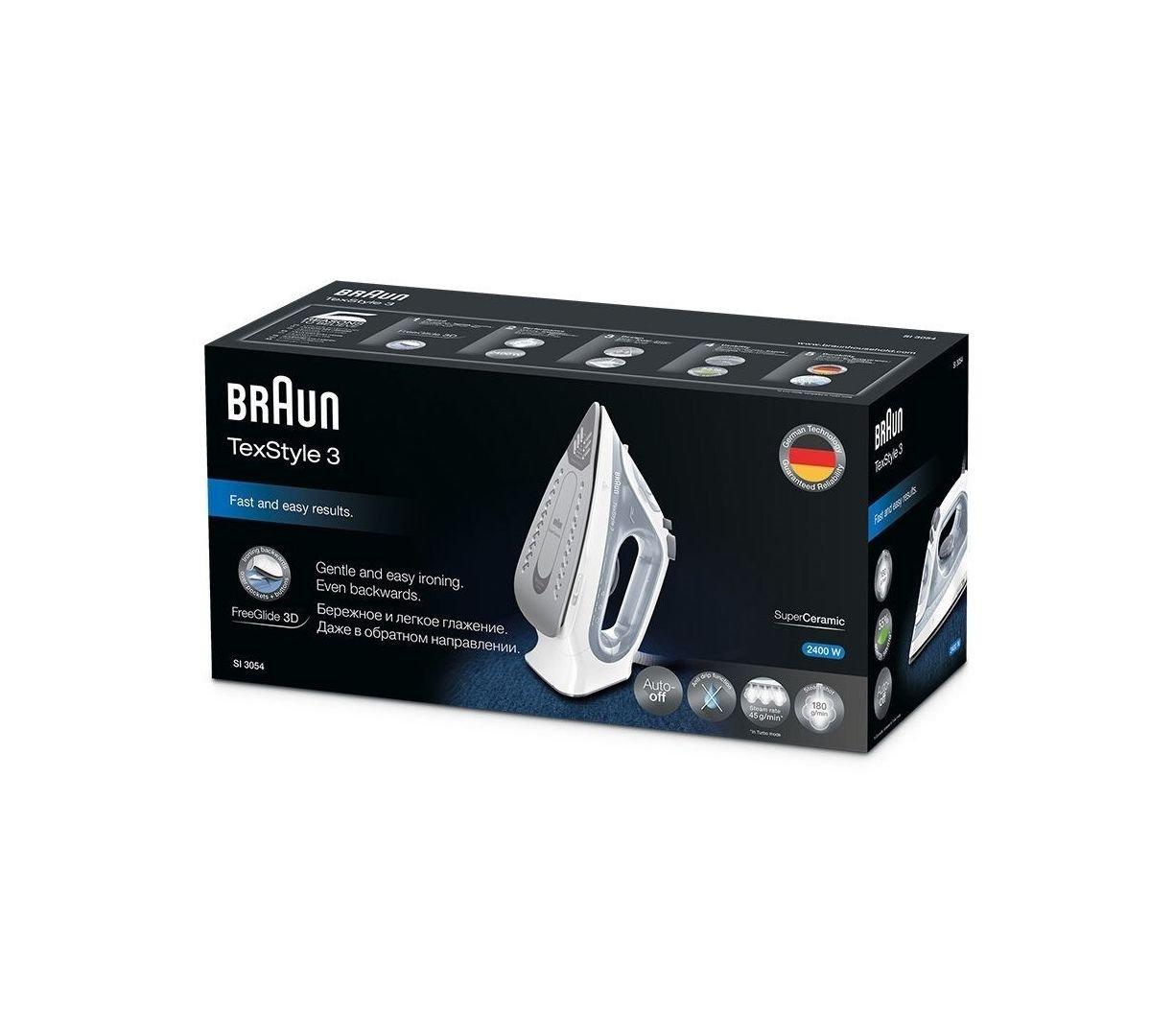 Braun TexStyle 3 Steam Iron 2400W - Grey Price in Kuwait - Xcite