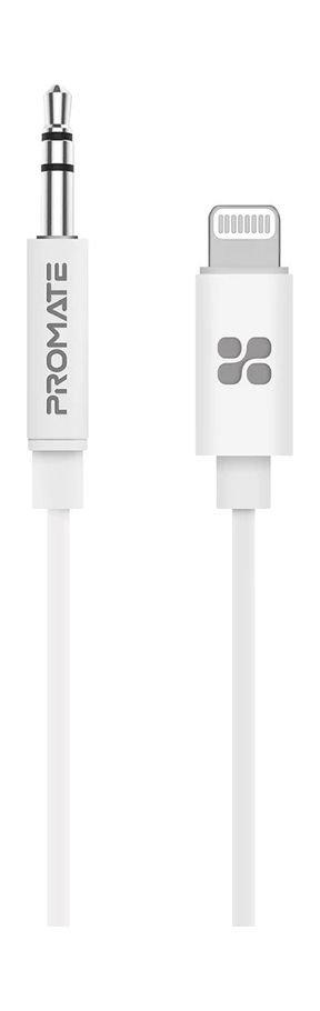 Promate 3.5mm Audio Cable with Lightning Connector 1m White Price in