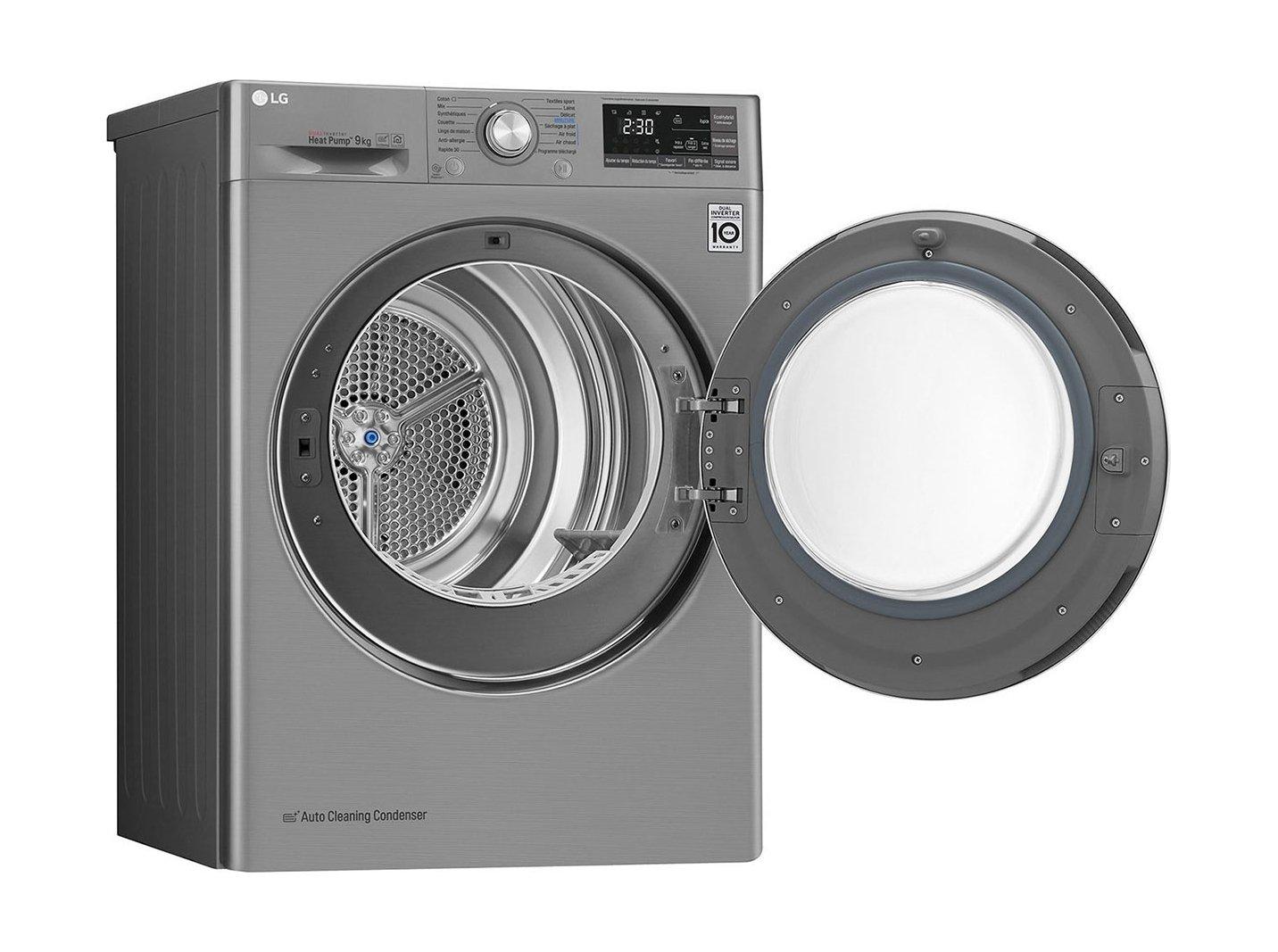 سعر LG ThinQ 9Kg Dual Inverter Dryer Sensor Dry (RC90U2AV2E) Silver