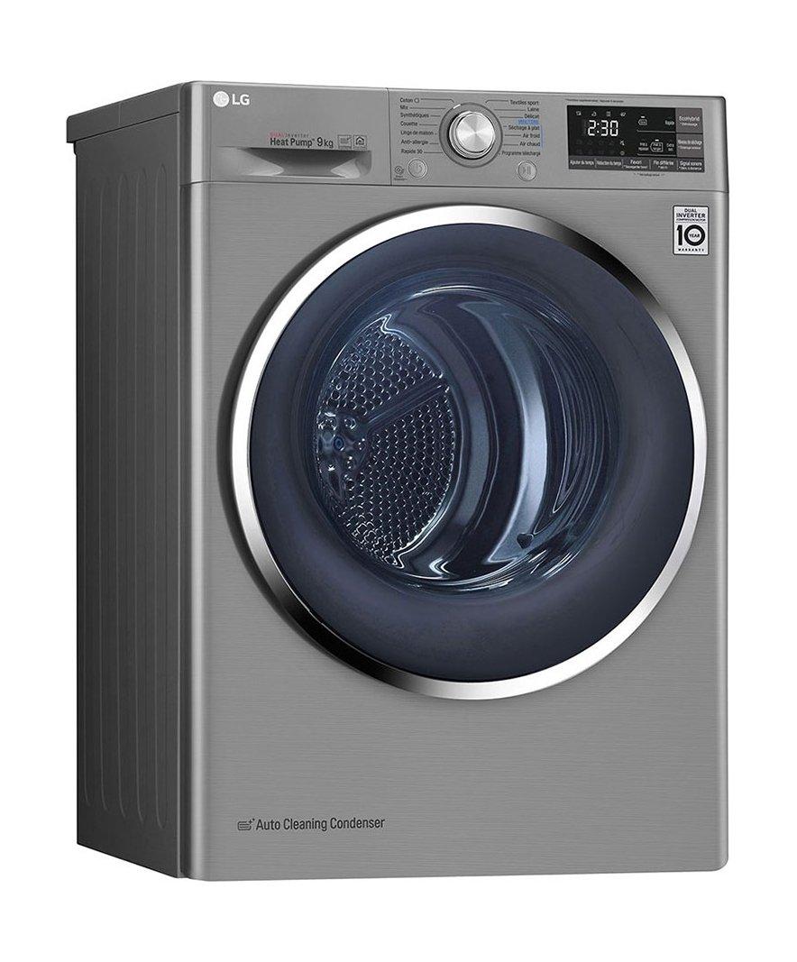 سعر LG ThinQ 9Kg Dual Inverter Dryer Sensor Dry (RC90U2AV2E) Silver