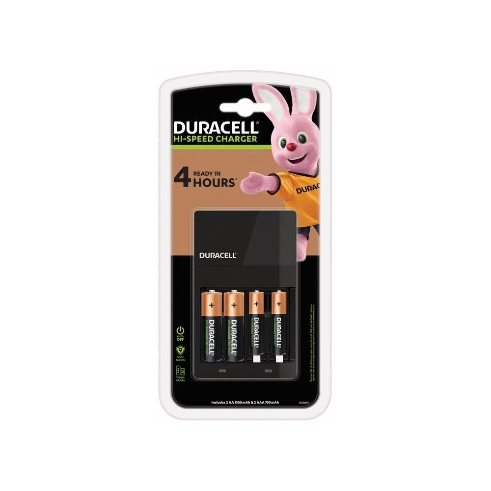 Duracell Battery Charger with 2 AA and 2 AAA, 37571 Xcite