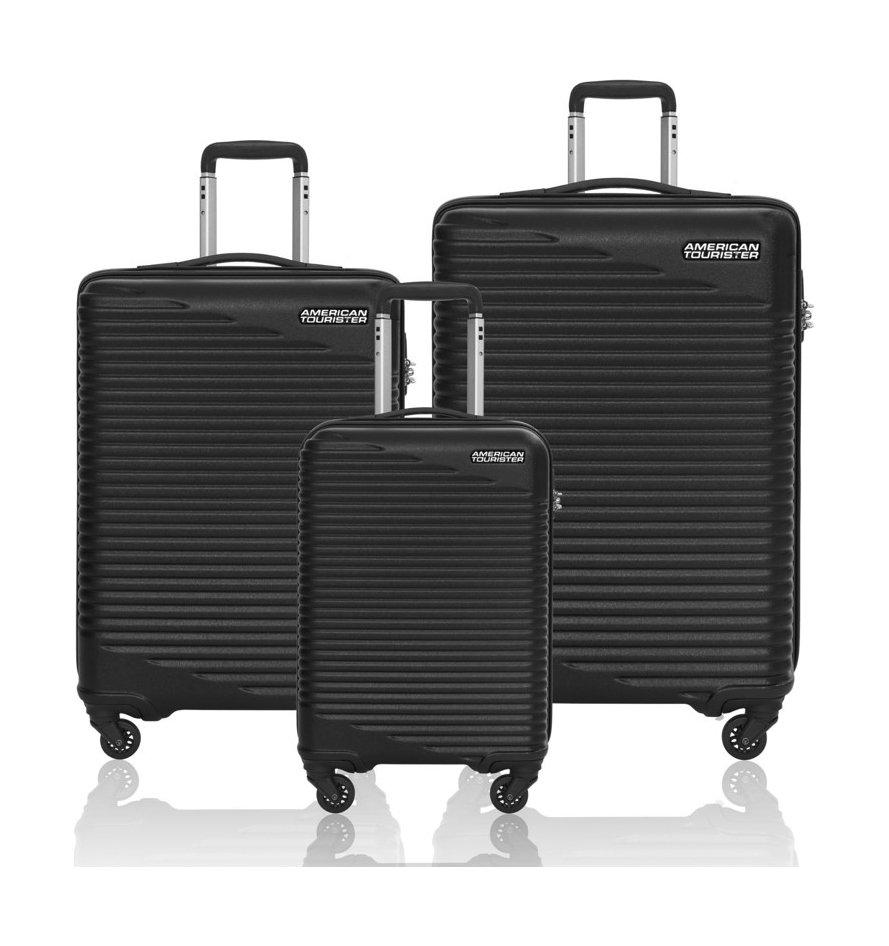 American tourister skypark hardcase luggage (set of 3) black price in