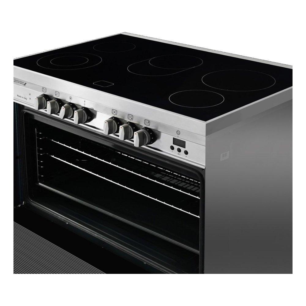 Glem 90X60 CM 5 Burner Electric Cooker (SB9624VI) Stainless Steel Price in Kuwait Xcite