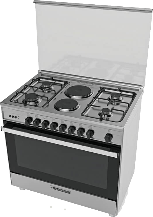 Glem Gas 90X60 4+2 Burner Floor Standing Dual Fuel Cooker (SE966GIFS