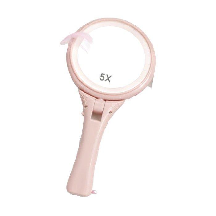 JYD Hand Held Makeup Mirror Pink Xcite kuwait