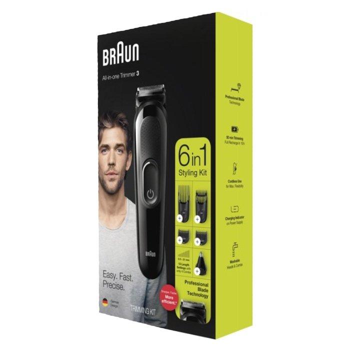 Braun 6 in 1 trimmer (MGK3220) Black \ Green