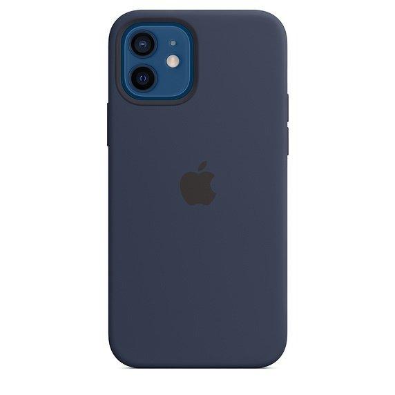 Apple Silicone Case with MagSafe For iPhone 12\12 Pro Deep Navy