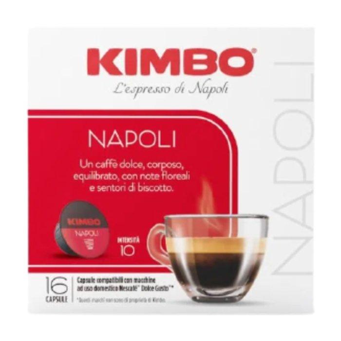 Kimbo Napoli Dolce Gusto Compatible Espresso Capsules 16 Capsules