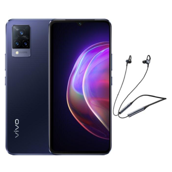 سعر PreOrder Vivo V21 5G 6.4" Dual Sim Phone + Vivo HP2154 Wireless