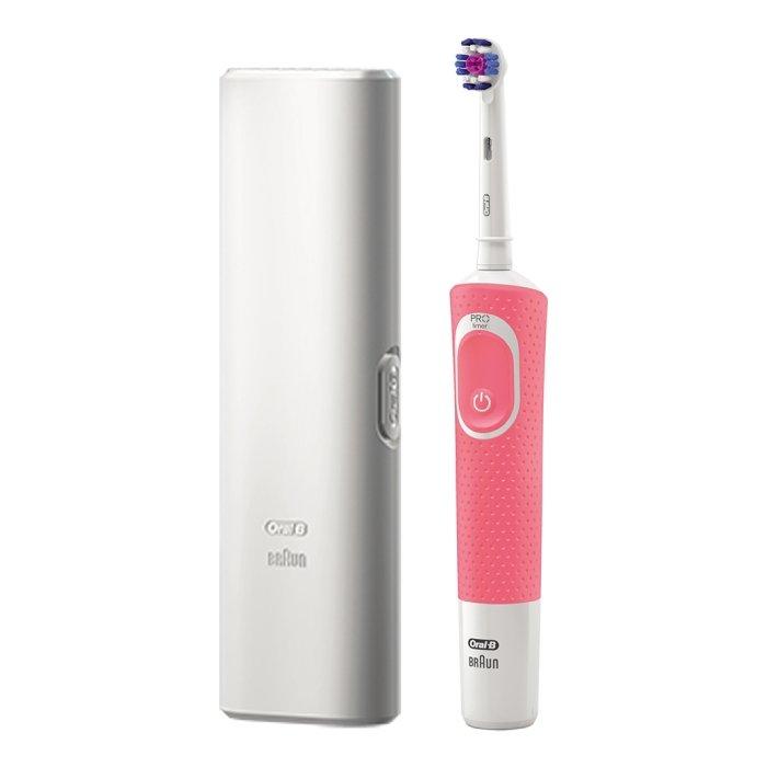 سعر OralB 200 Electric Toothbrush + Travel Case Pink في الكويت اكسايت