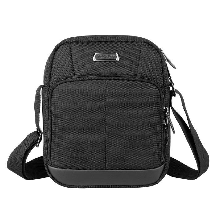 American tourister bass shoulder bag black (ti6x09101) price in