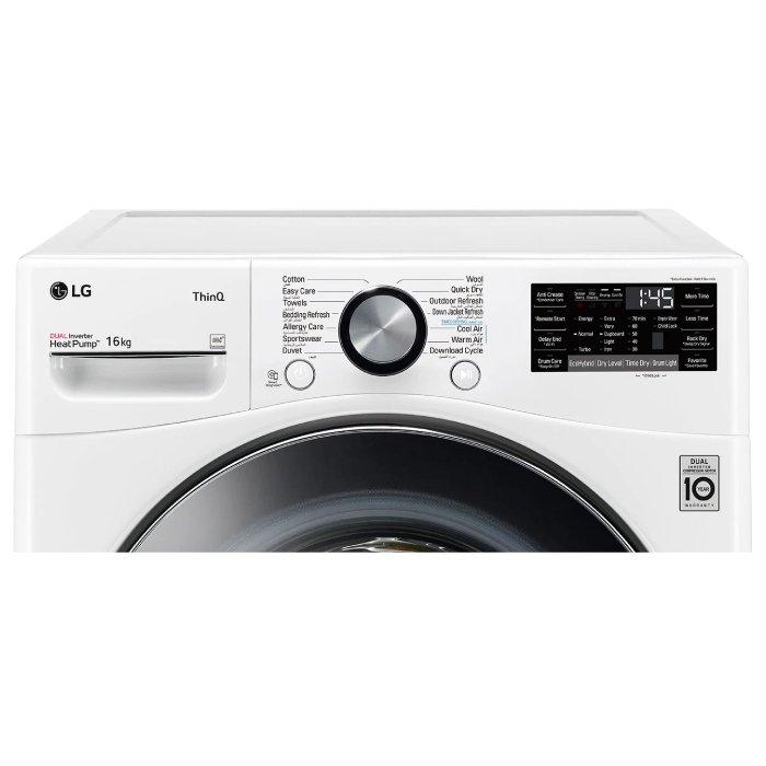 سعر LG Dryer Heat Pump 16 kg (RH16U8AVCW) white في الكويت اكسايت
