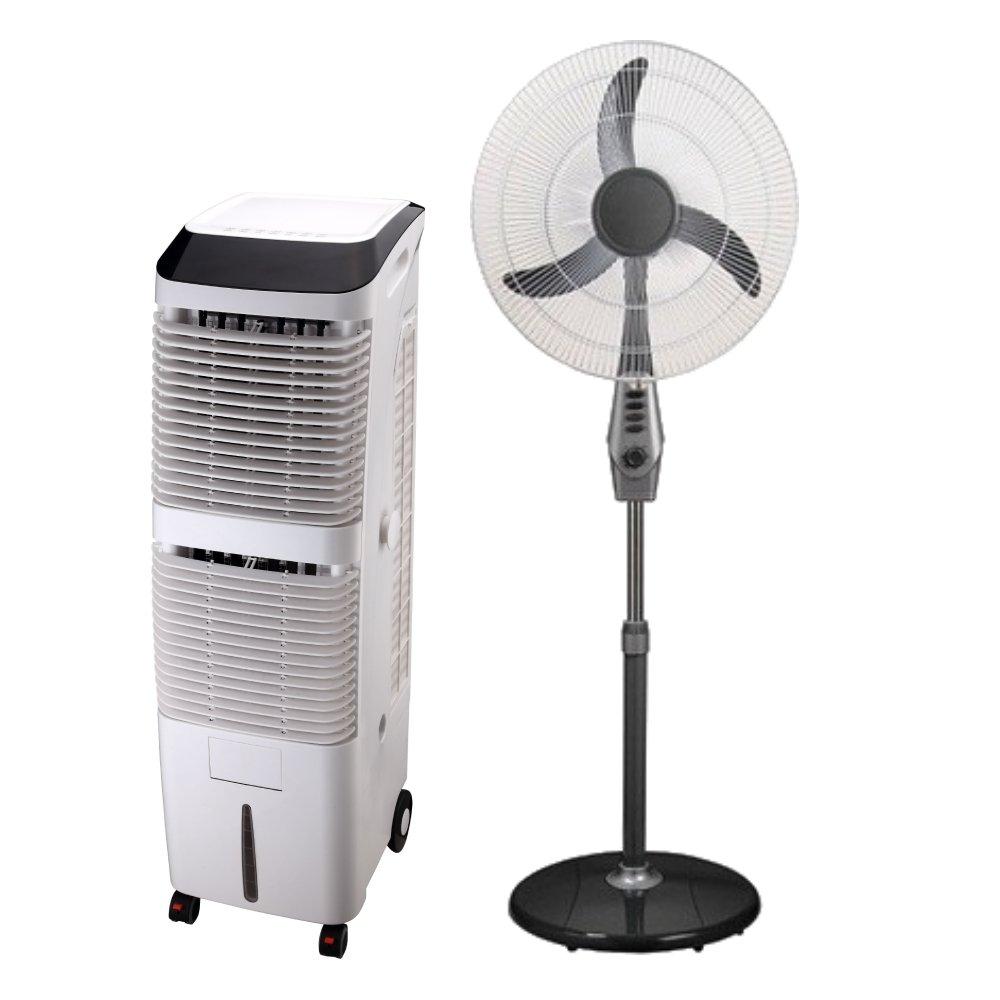 Wansa 180W 28L Ion Generator Air Cooler Silver + Wansa 18inch 60W