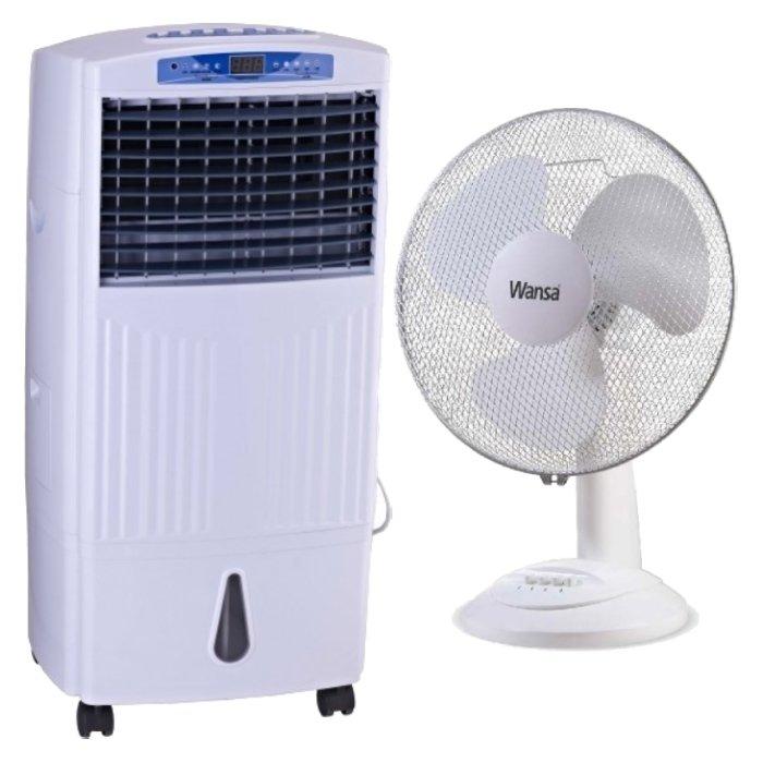 Wansa Purifying Air Cooler 15L 70W + Wansa Desk Fan AF2501 16 inch