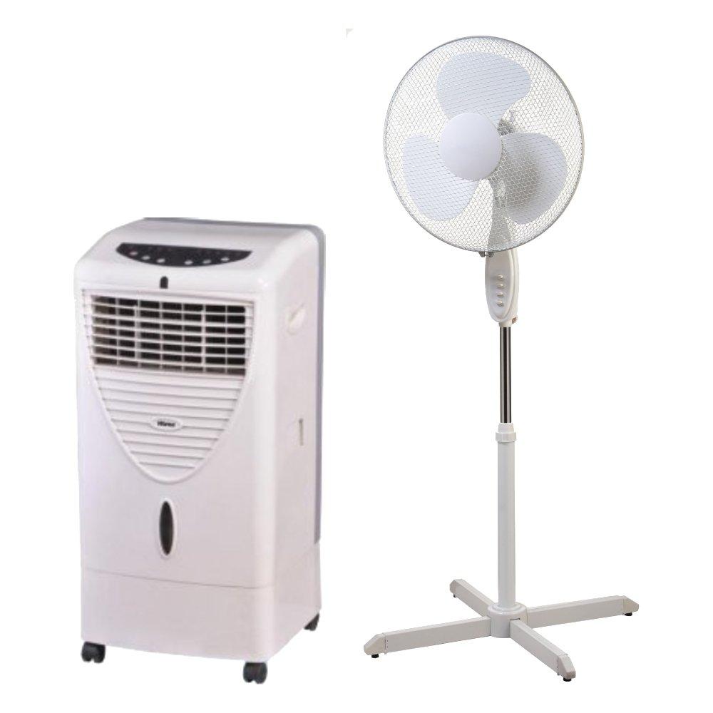Wansa AR1002 Air Cooler 20 Litres + Bravo Stand Fan 16 inch Price