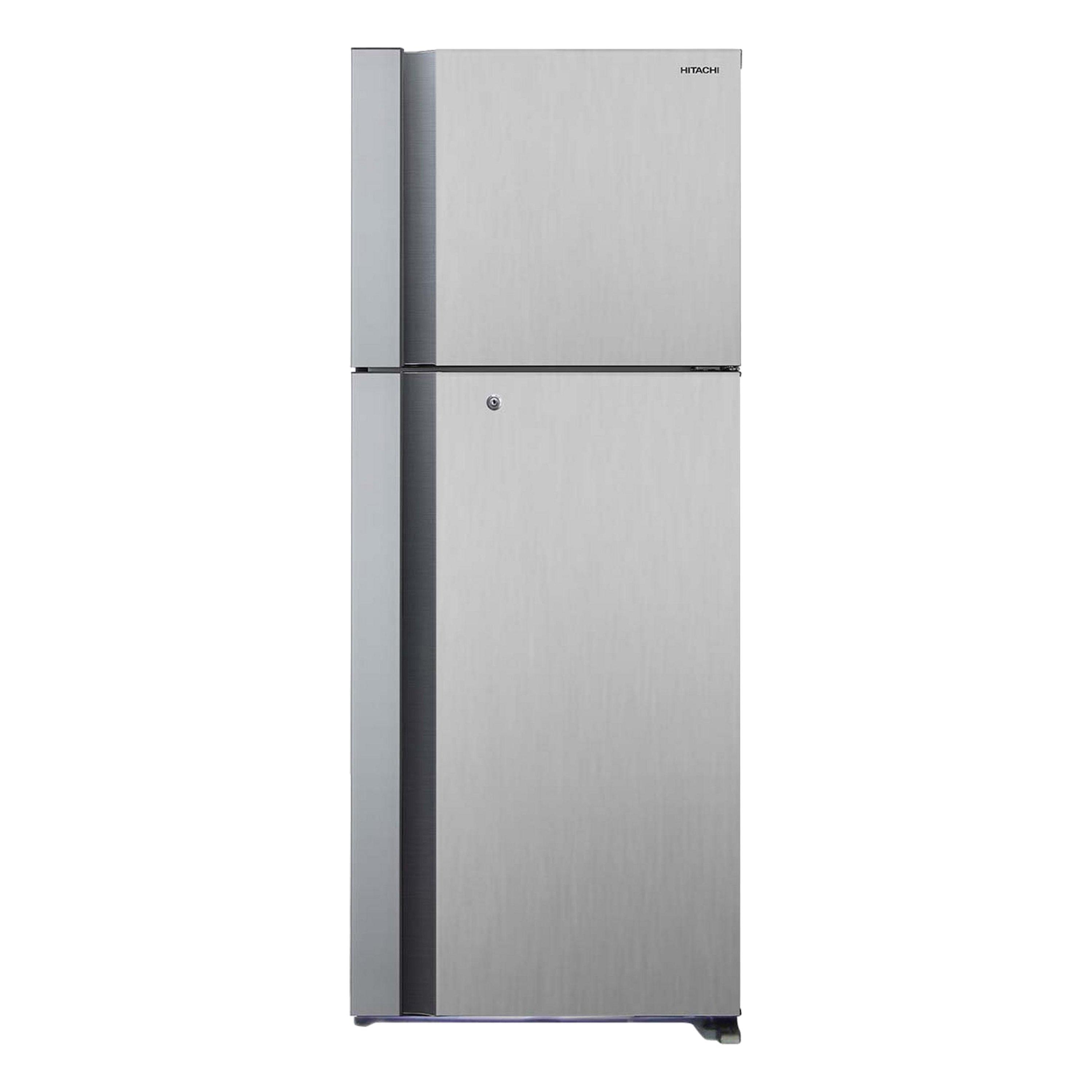 Hitachi 15.9 CFT Top Freezer Refrigerator Silver (RV606PS9K) Price in