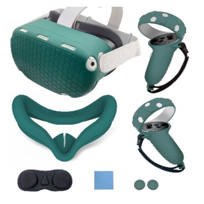 Gamax Oculus Quest 2 Silicone Protective Case Set Green Price in