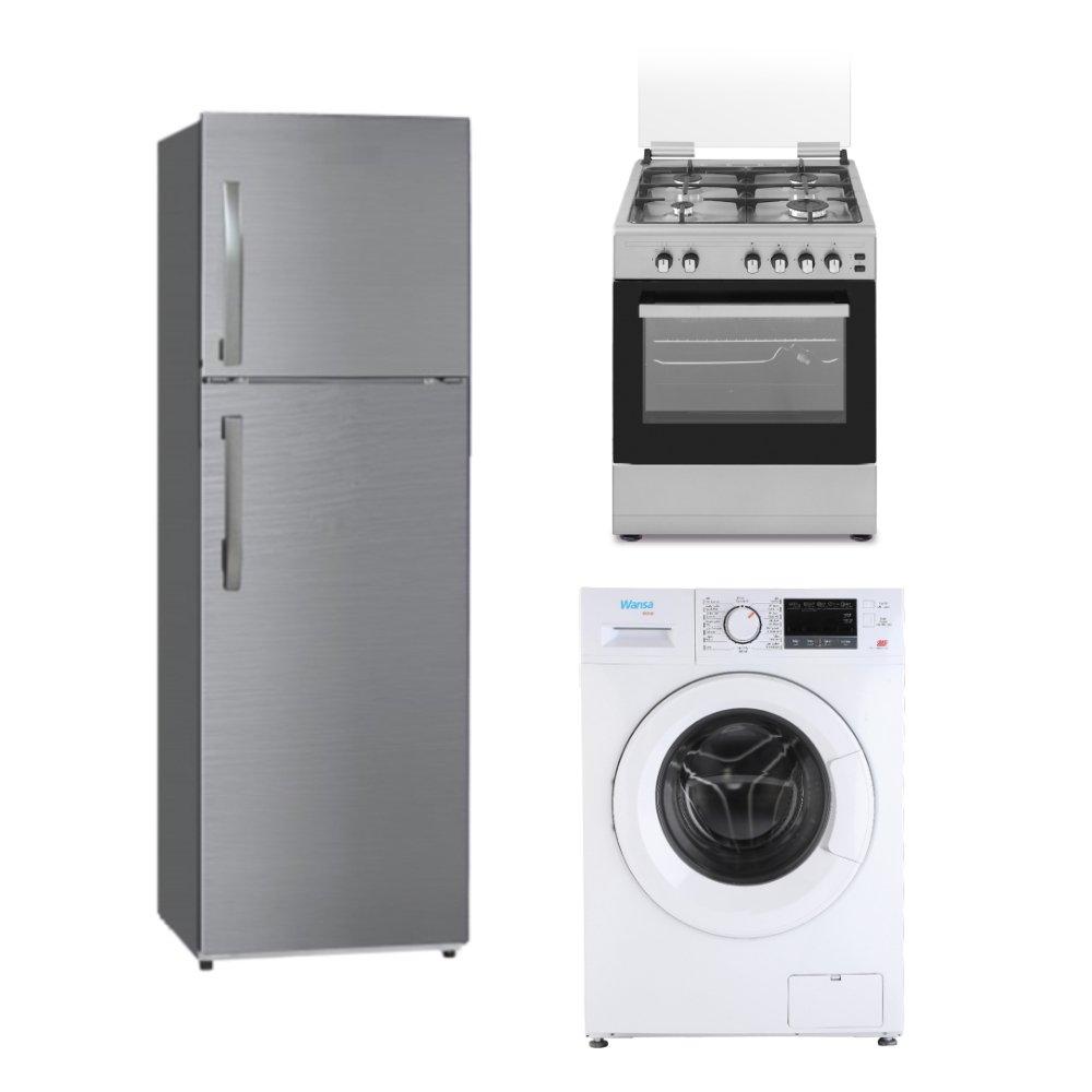 Wansa Gold Front Load Washing Machine + Wansa Gas Cooker + Wansa Top